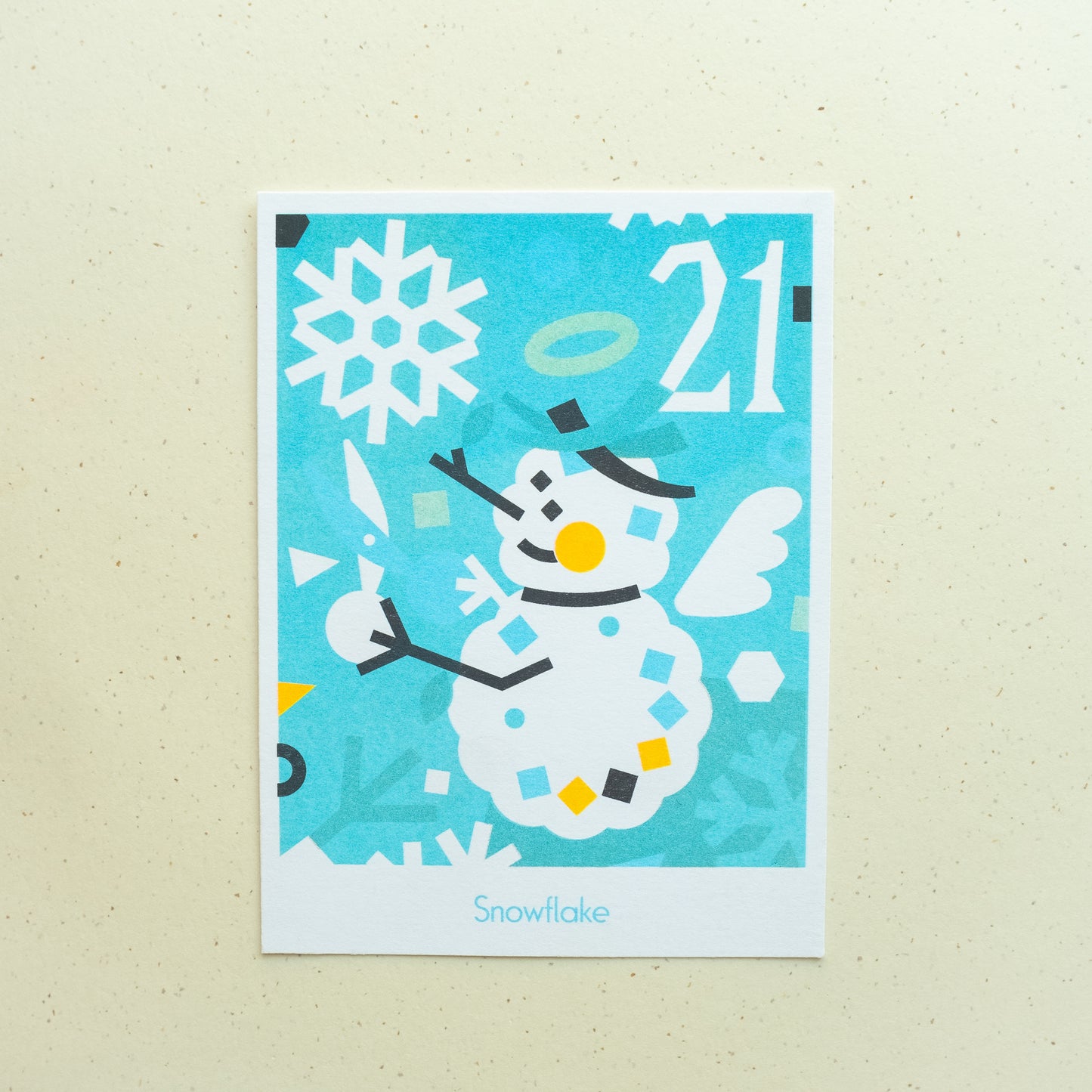 Snowflake Riso Print
