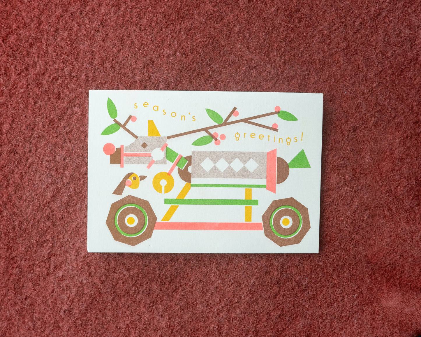 "Season's Greetings!" Riso Christmas Card