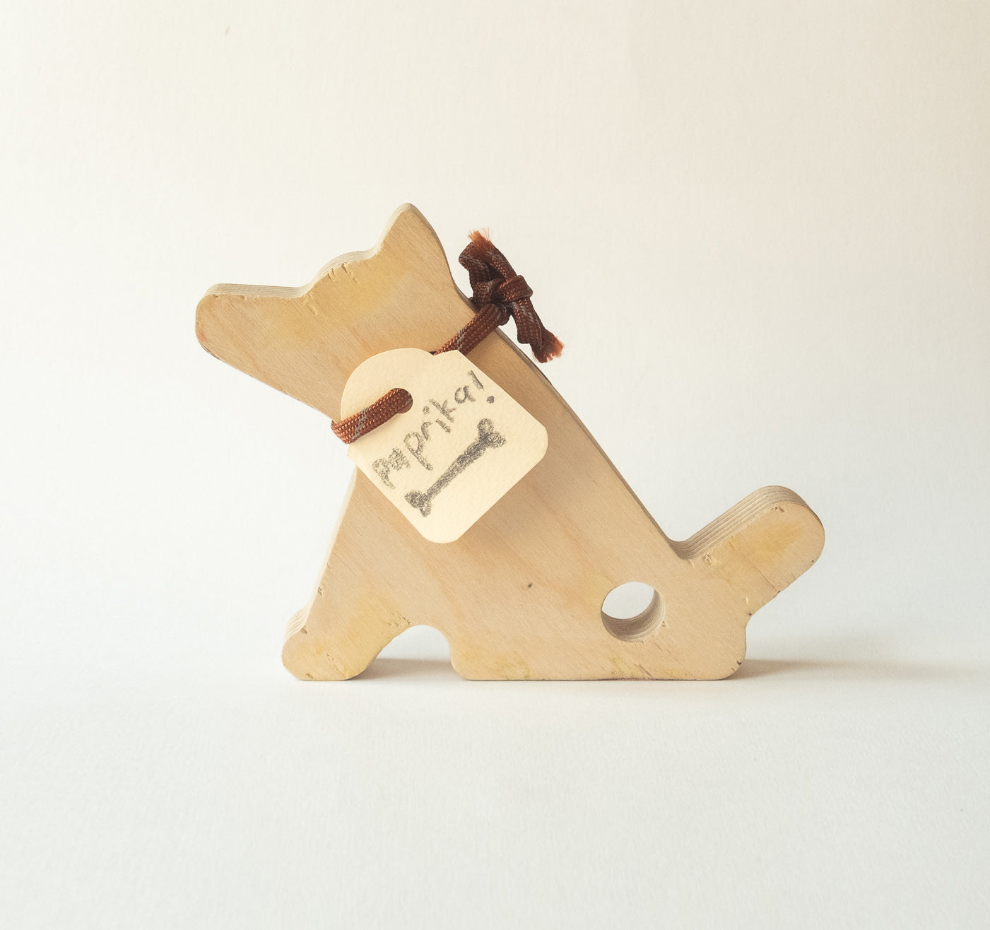 Wooden Doggo Sculpture