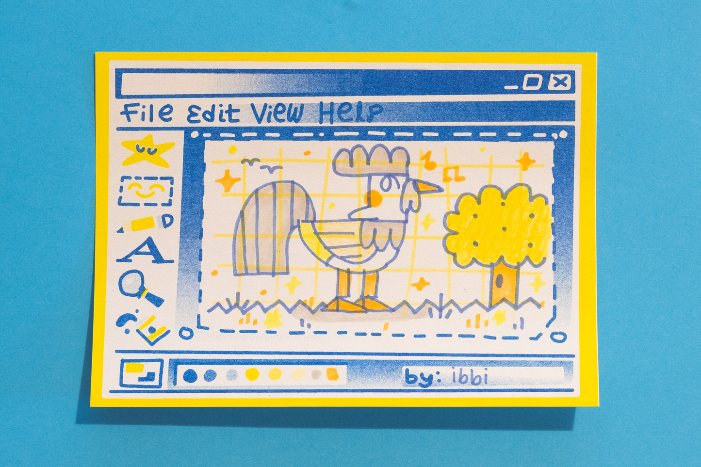 Draw-It-Yourself Riso Print