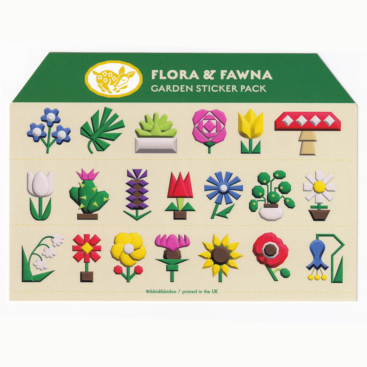 Flora & Fawna A6 Sticker Sheet