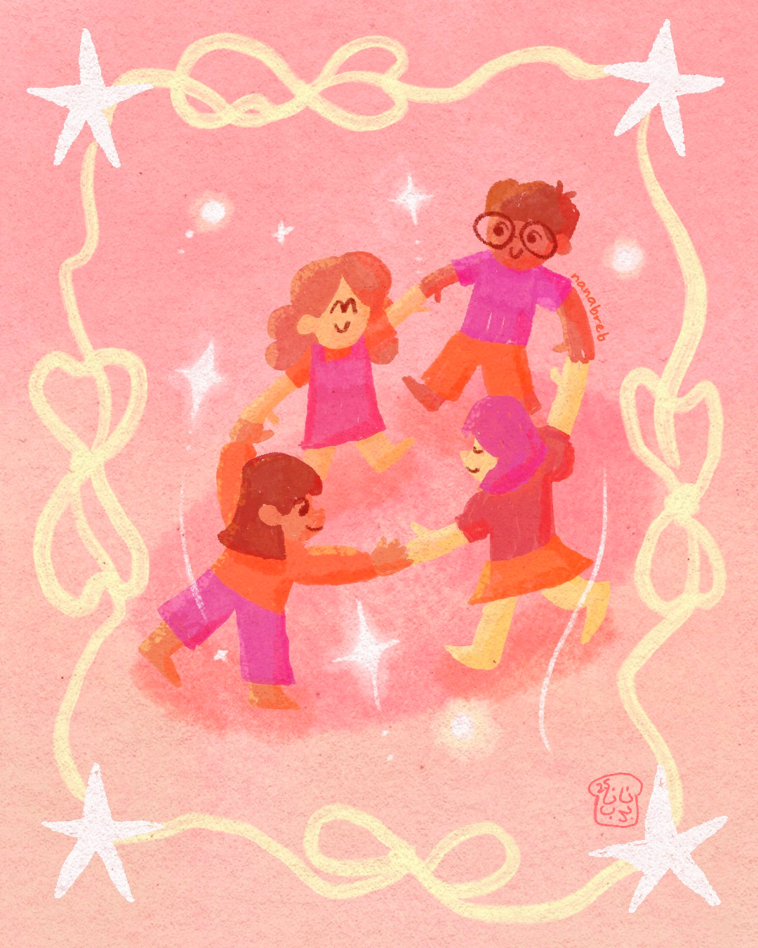 Ring Around The Rosie Print