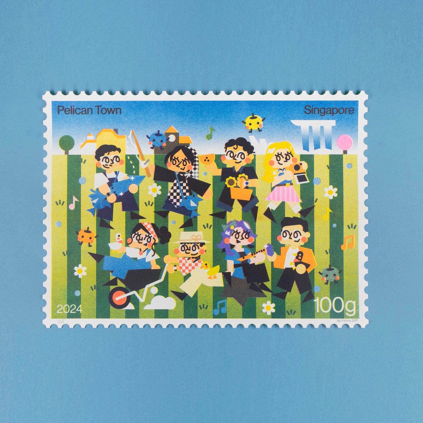 Farmer Friends A3 Riso Print