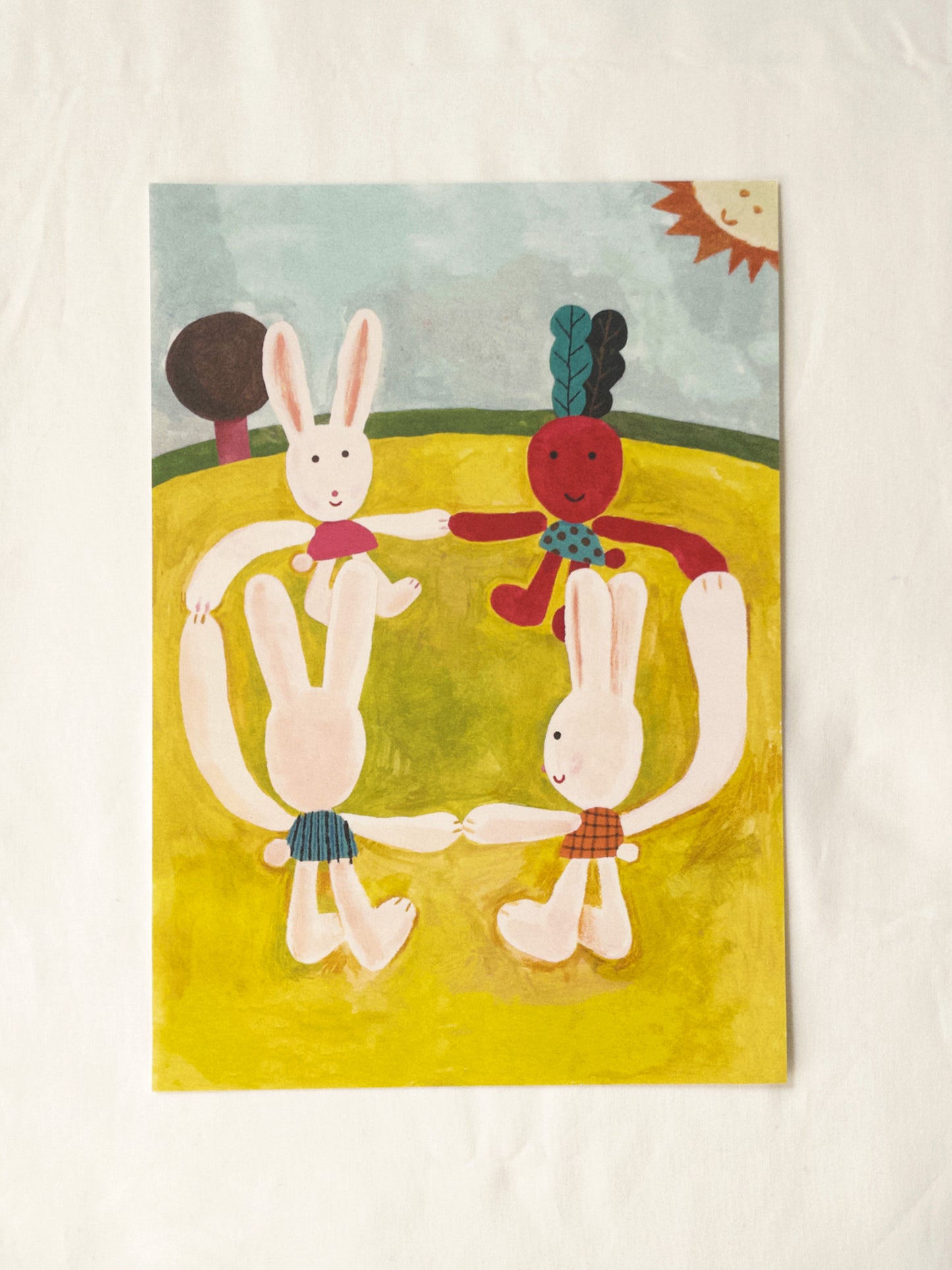 Bunny Radish Art Print