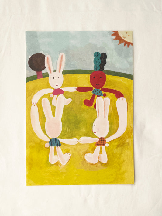 Bunny Radish Art Print