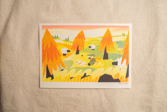 Countryside Riso Print