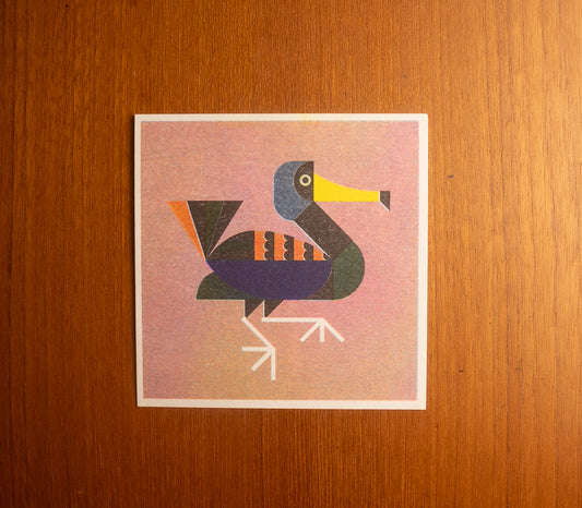 Cormorant Riso Print