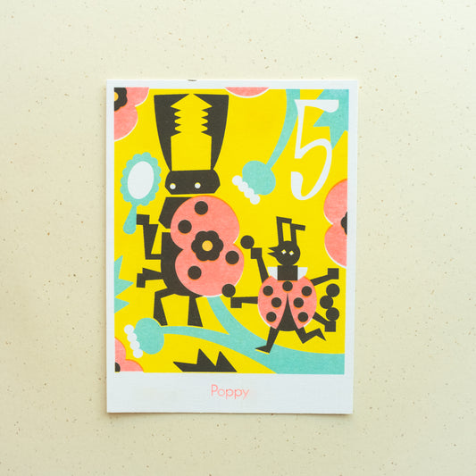 Poppy Riso Print
