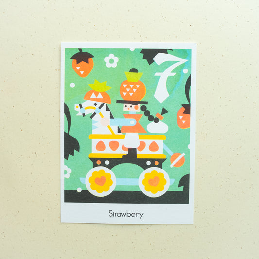 Strawberry Riso Print