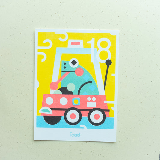 Toad Taxi Riso Print