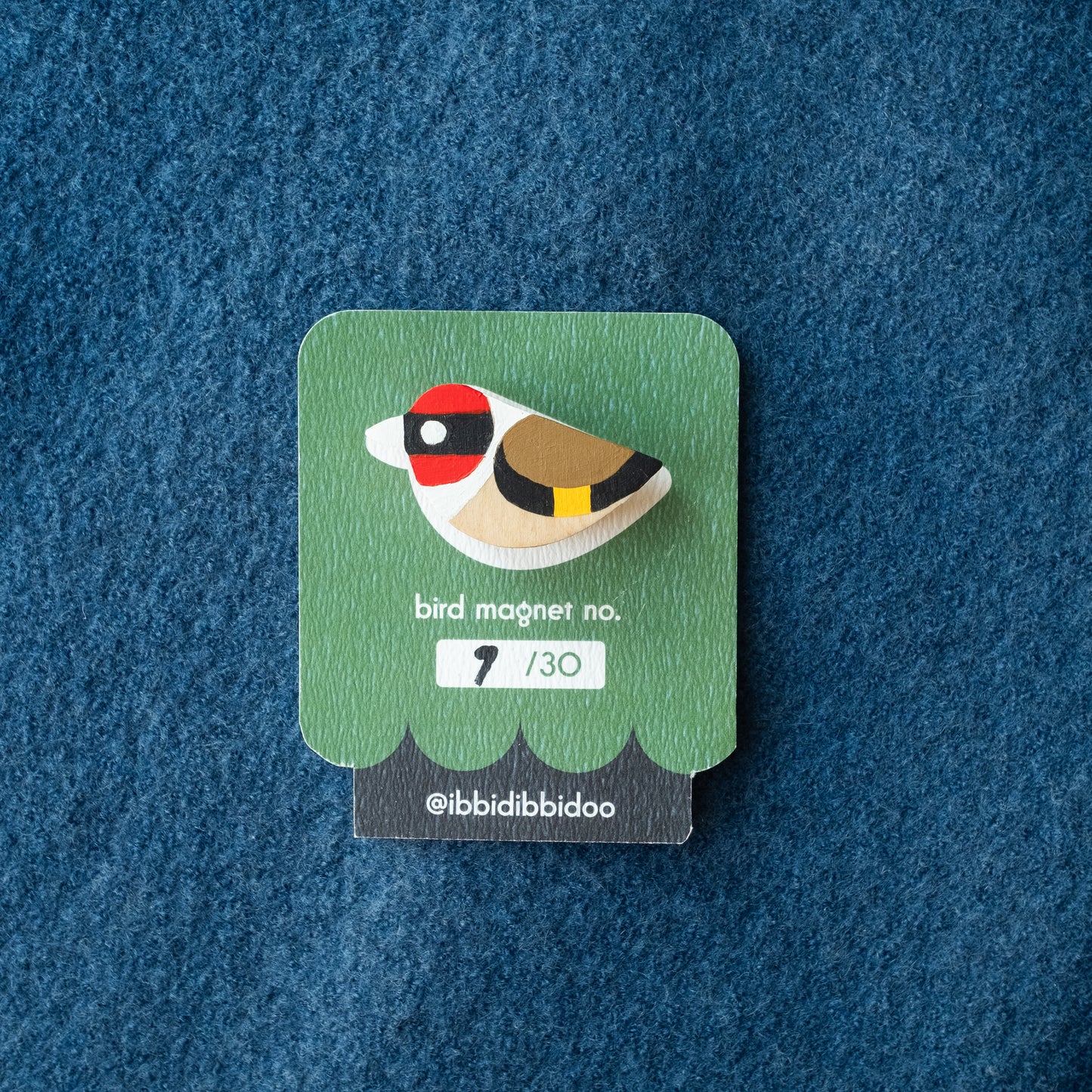 Wooden Bird Magnet
