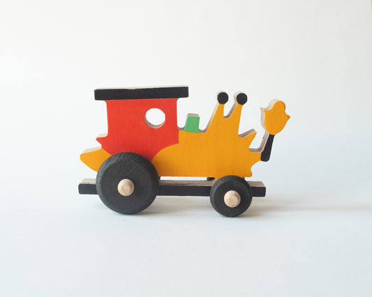 Slug Train Wooden Toy
