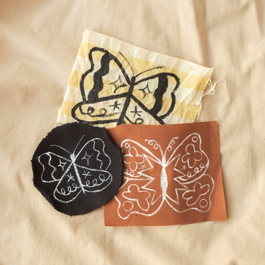 Painted Butterfly/Insect Patches