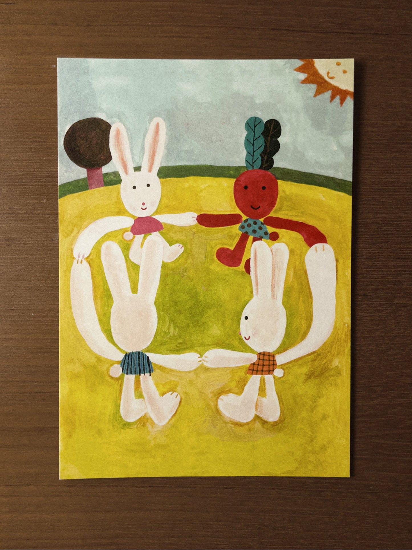 Bunny Radish Art Print