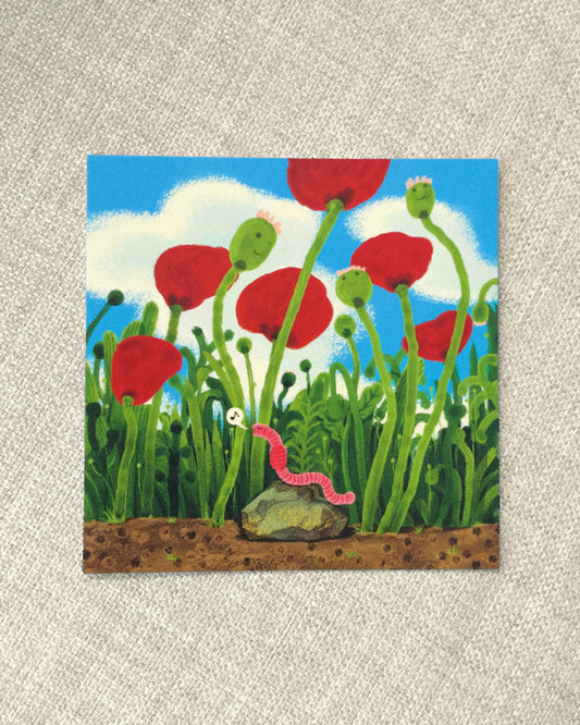 Singing to Poppy Art Print